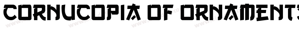 Cornucopia of Ornaments Three字体转换